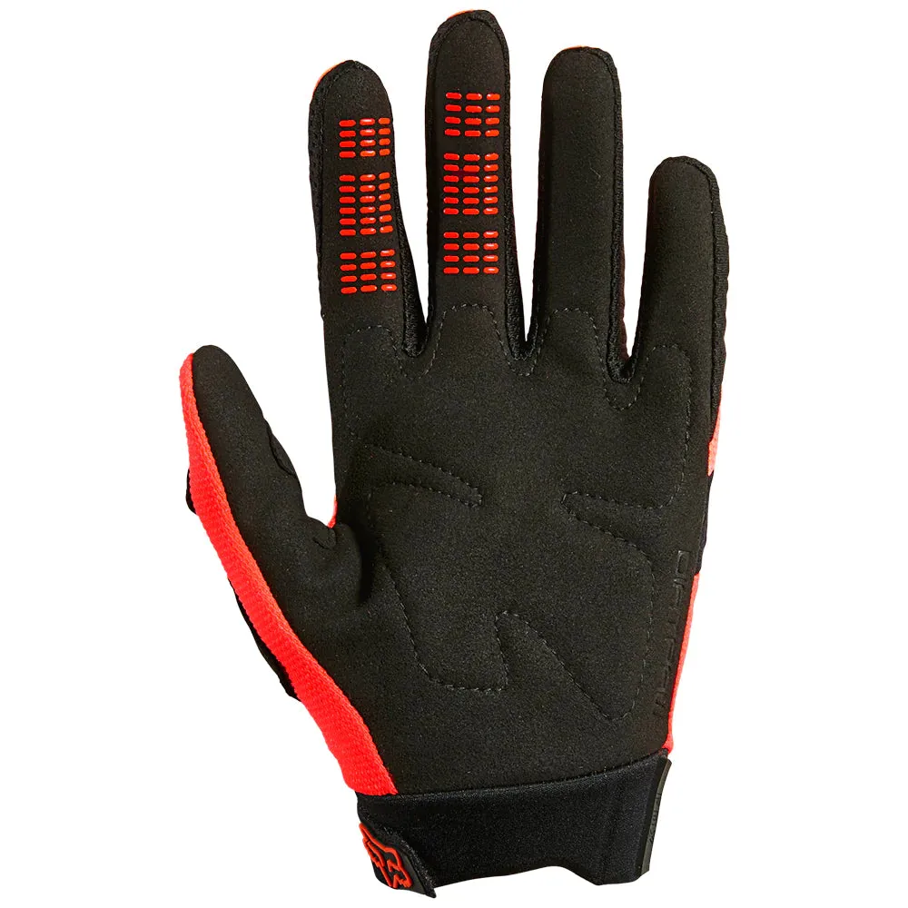 24 FOX YOUTH DIRTPAW GLOVES [FLO RED] YS