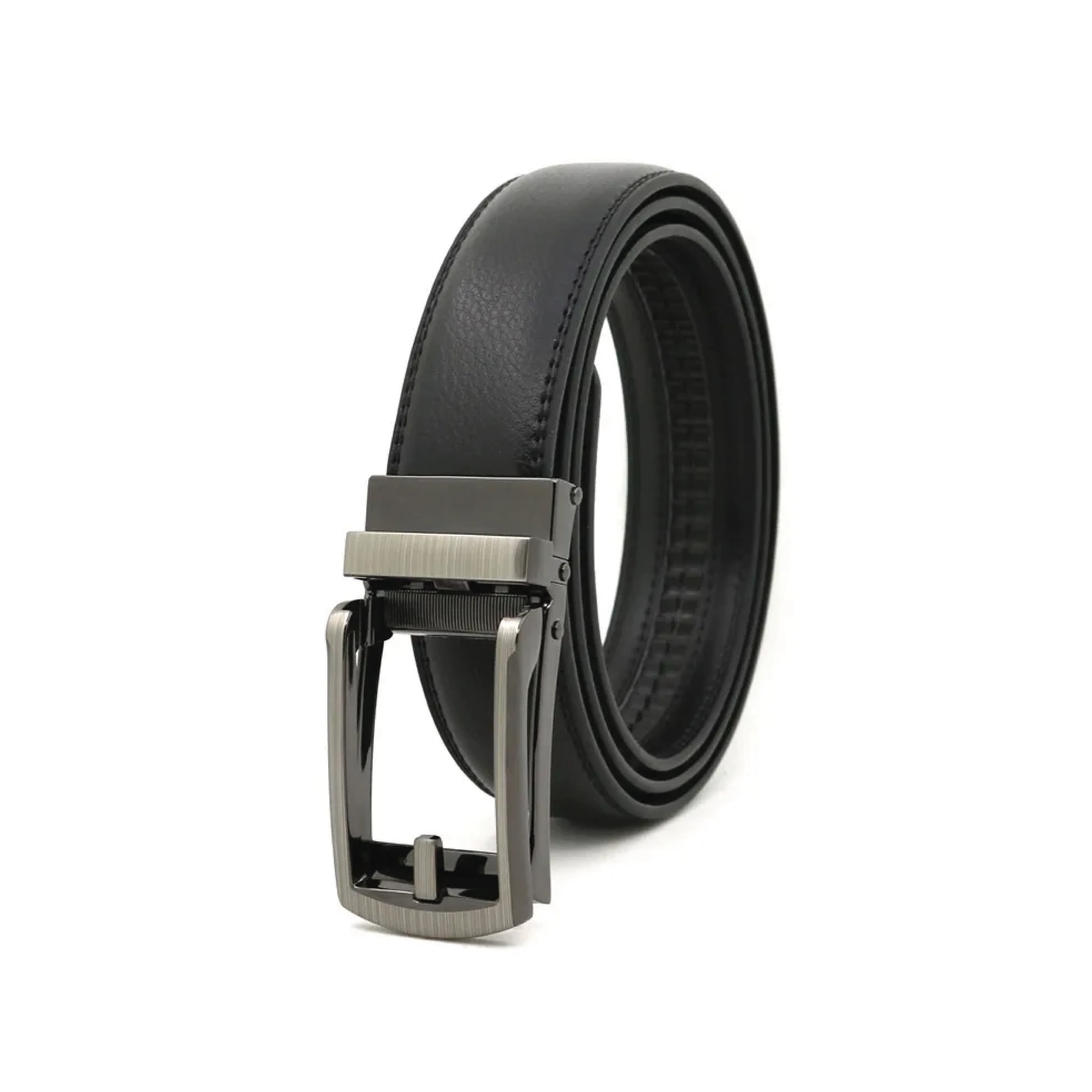 3.5cm Genuine Leather Automatic Buckle Belt