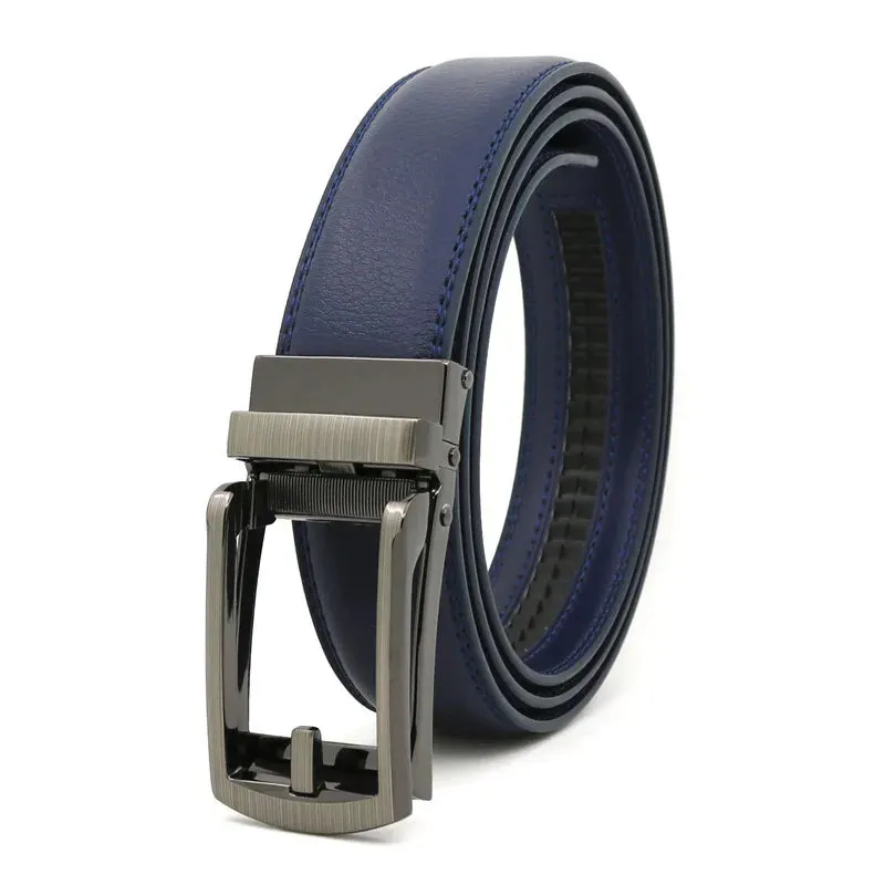 3.5cm Genuine Leather Automatic Buckle Belt