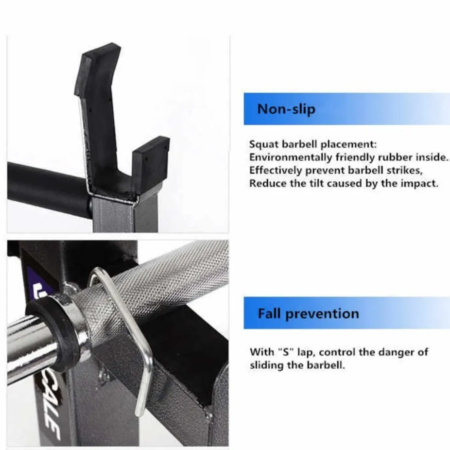 Adjustable Multi-Function Squat Rack Stands Barbell Dip Station