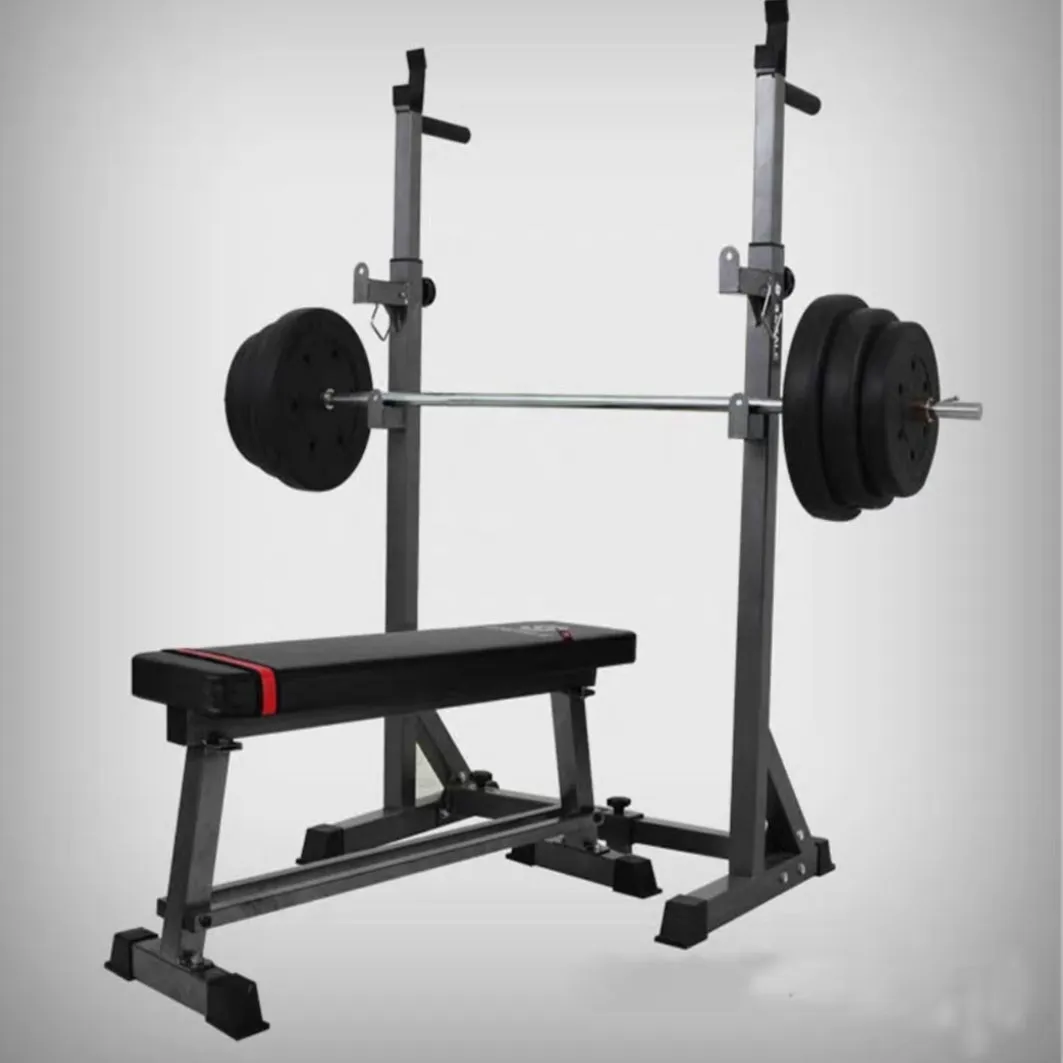Adjustable Multi-Function Squat Rack Stands Barbell Dip Station