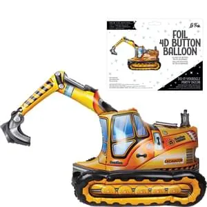 Air Filled Excavator 4d Balloon 38" | 1ct