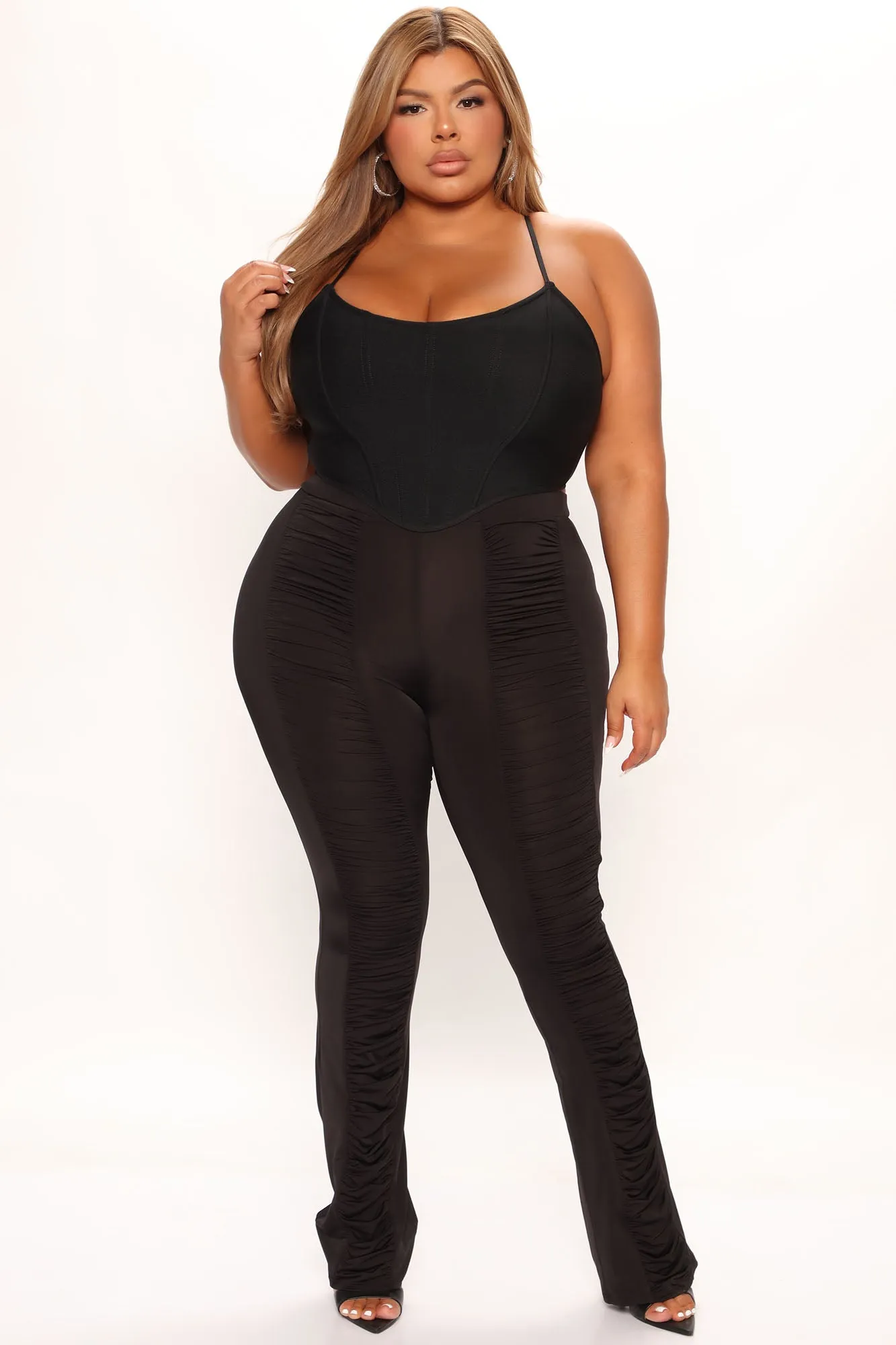 All Good Ruched Pant 33 - Black