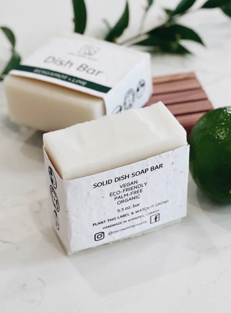 Bergamont   lime Dish soap bar