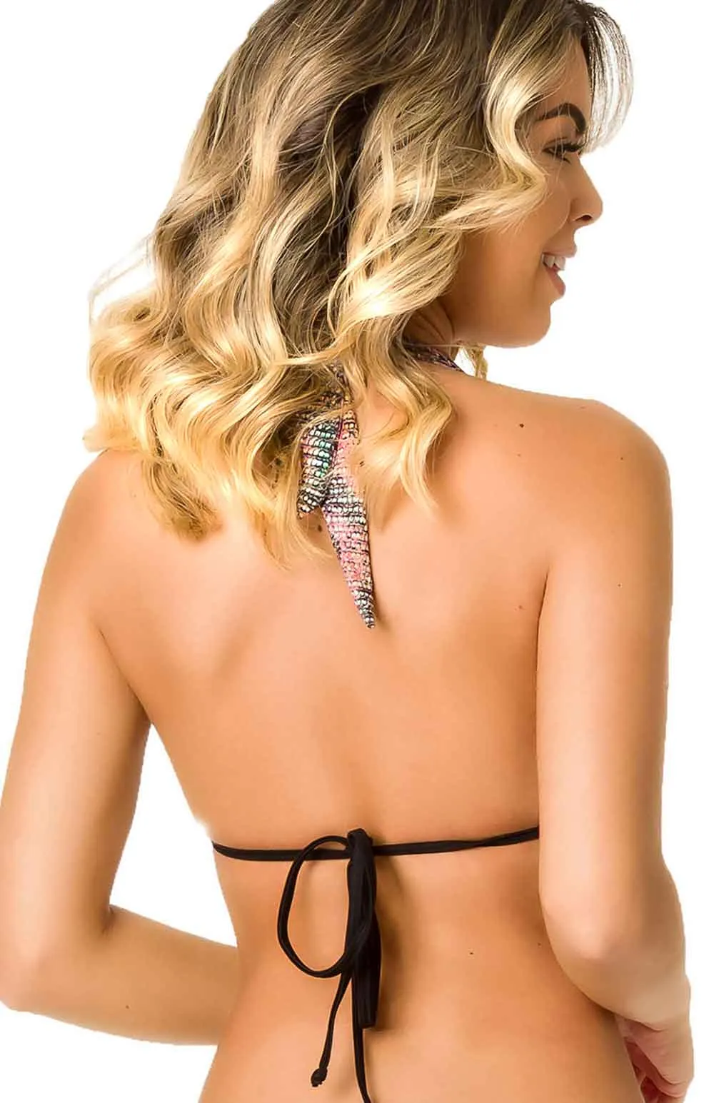 Berry Crock - Halter Push up Top
