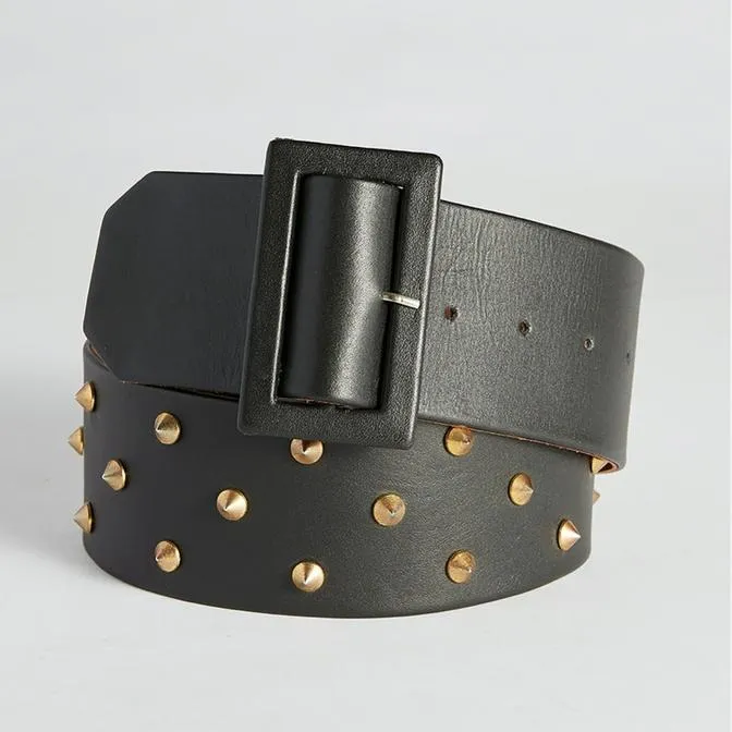 caravan & co claude wide leather belt
