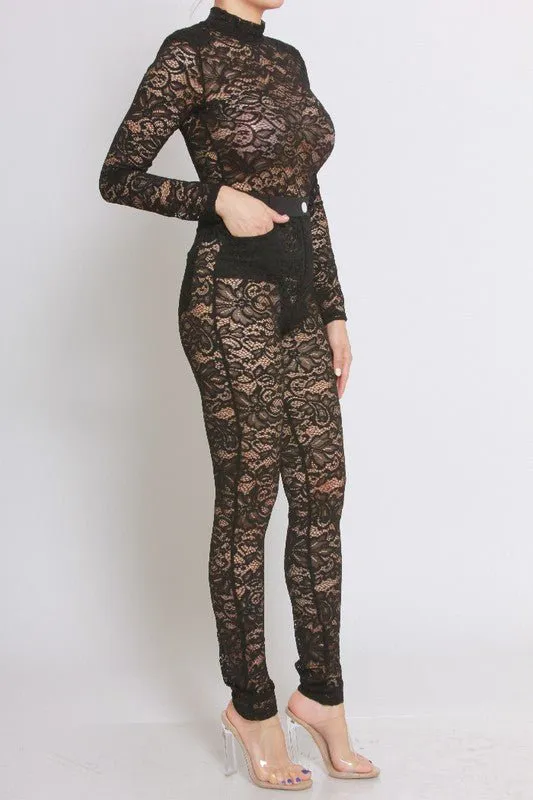 City girl lace set