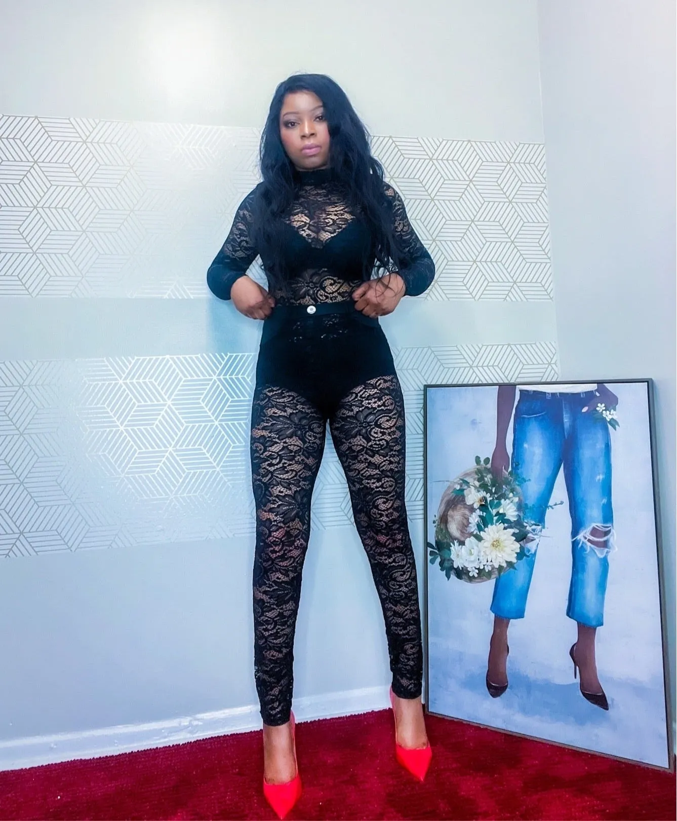 City girl lace set
