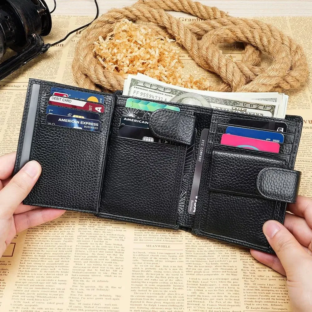 CowLuxe Buckle Closure Compact Wallet