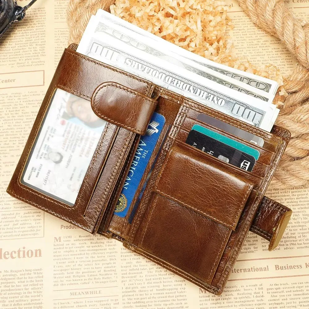 CowLuxe Buckle Closure Compact Wallet