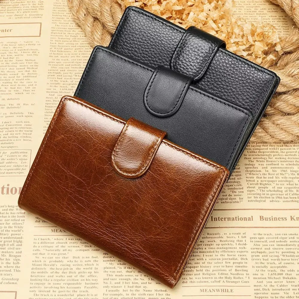 CowLuxe Buckle Closure Compact Wallet