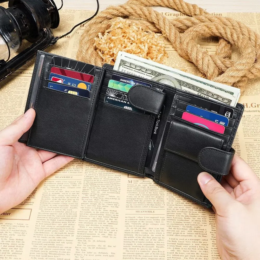 CowLuxe Buckle Closure Compact Wallet