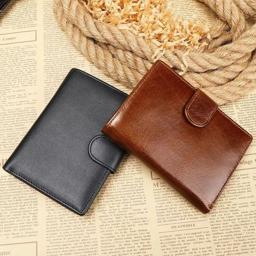 CowLuxe Buckle Closure Compact Wallet