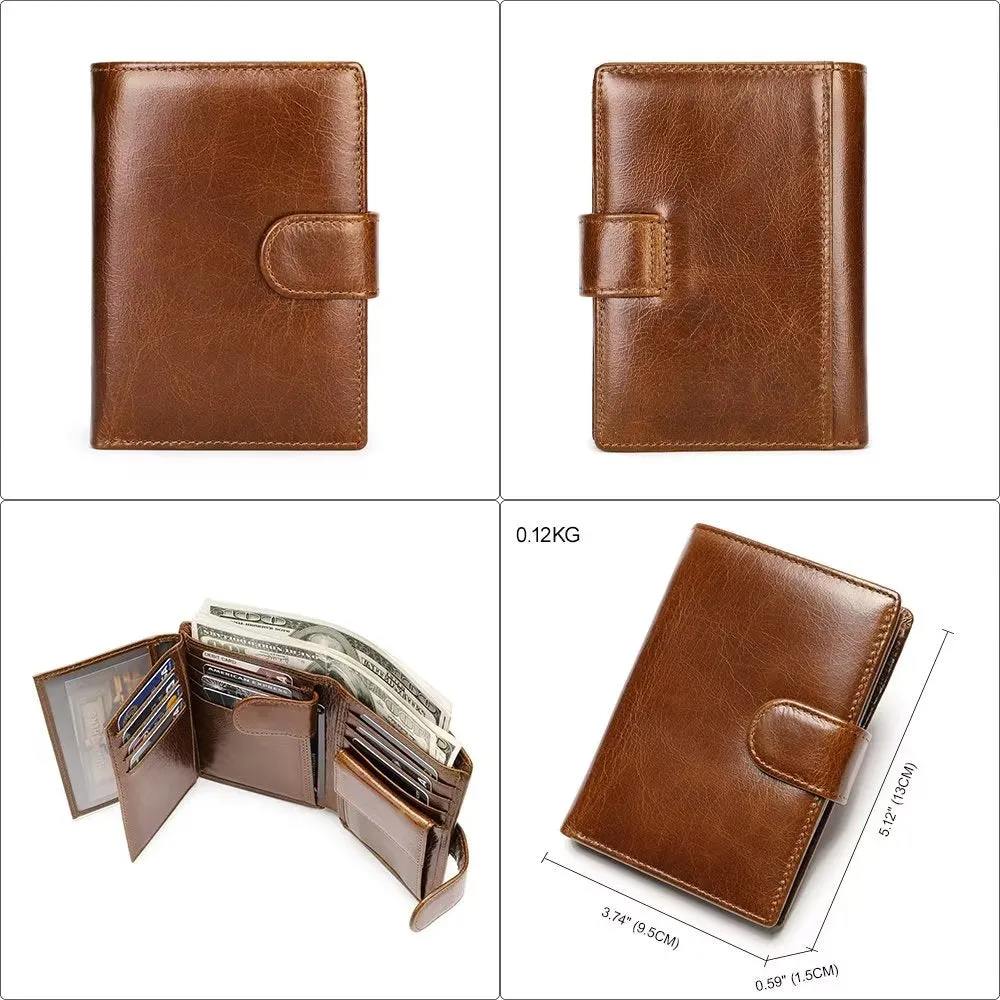 CowLuxe Buckle Closure Compact Wallet