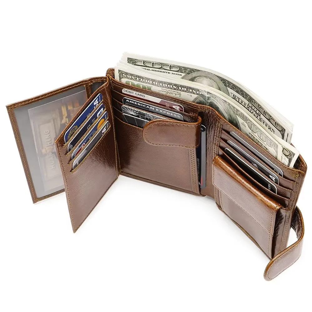 CowLuxe Buckle Closure Compact Wallet