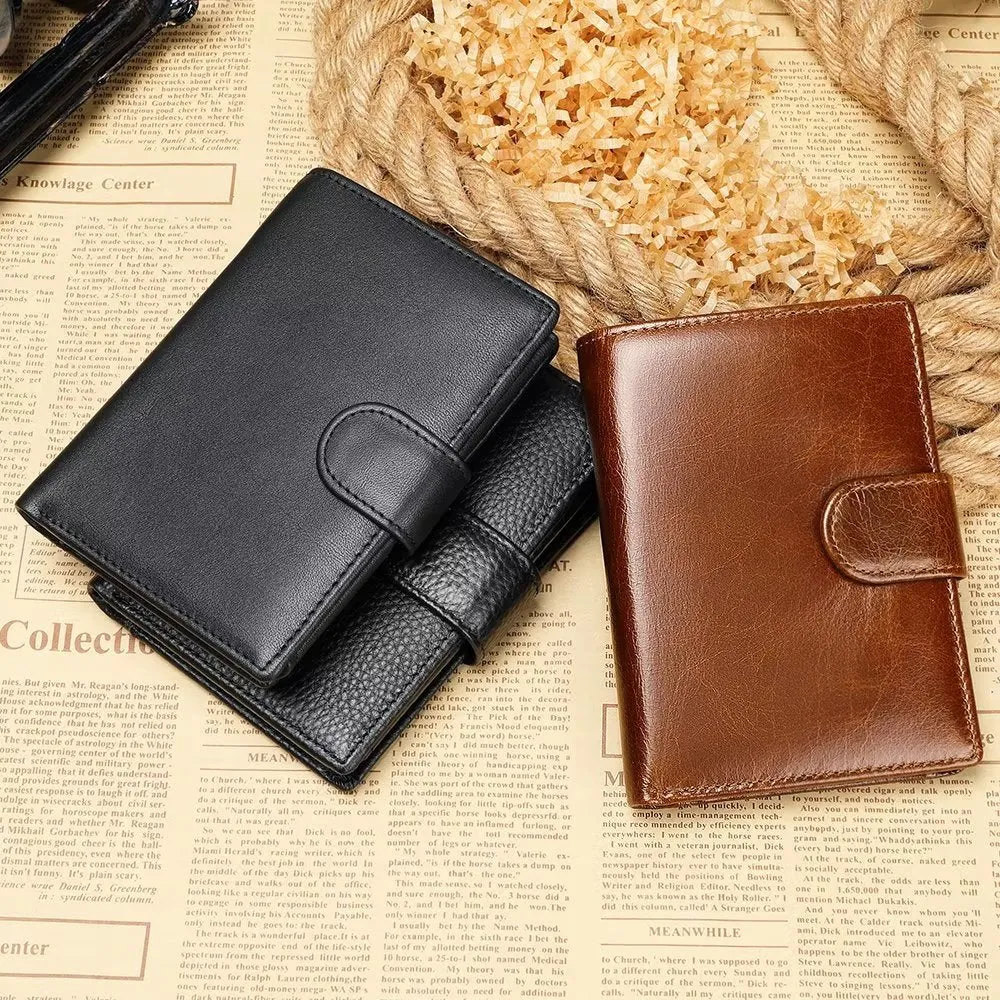 CowLuxe Buckle Closure Compact Wallet