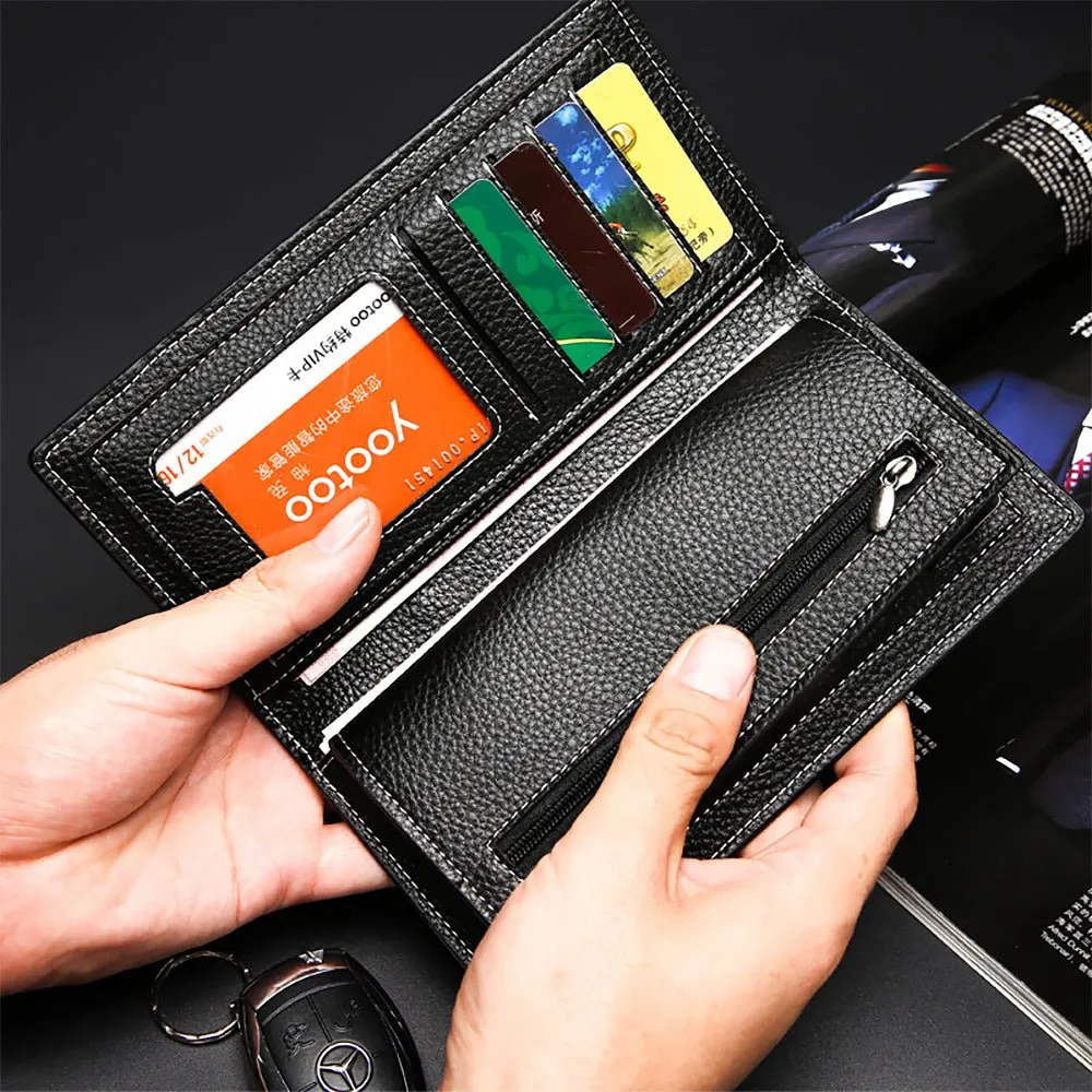CrocLuxe Exotic Embossed Leather Travel Wallet