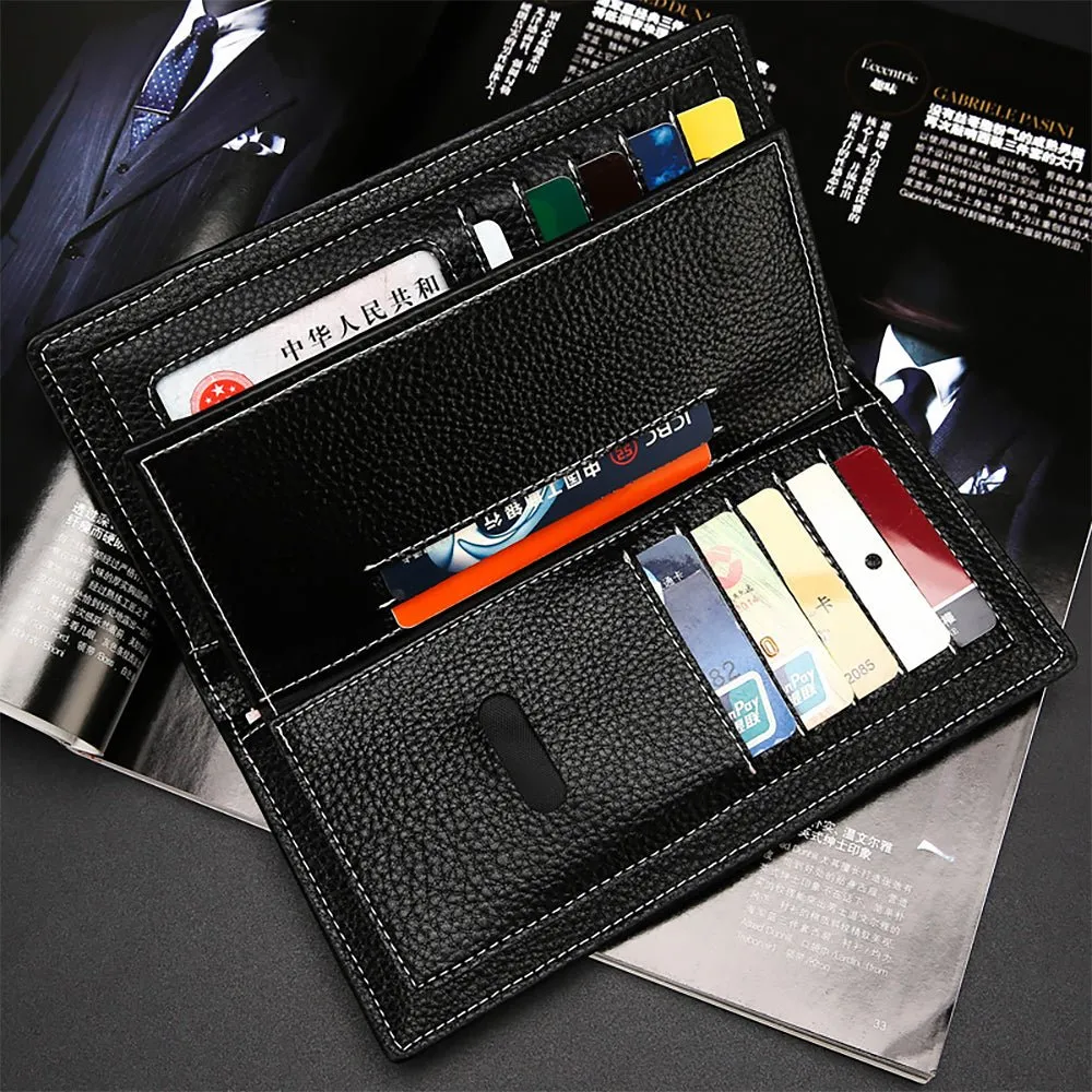 CrocLuxe Exotic Embossed Leather Travel Wallet