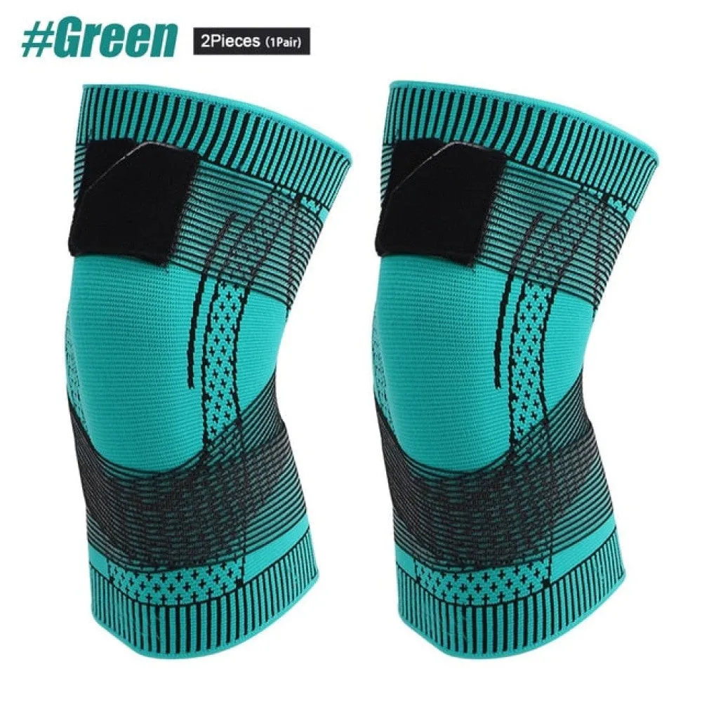 Elastic Knitted Knee Compression Sleeves for Basketball Volleyball