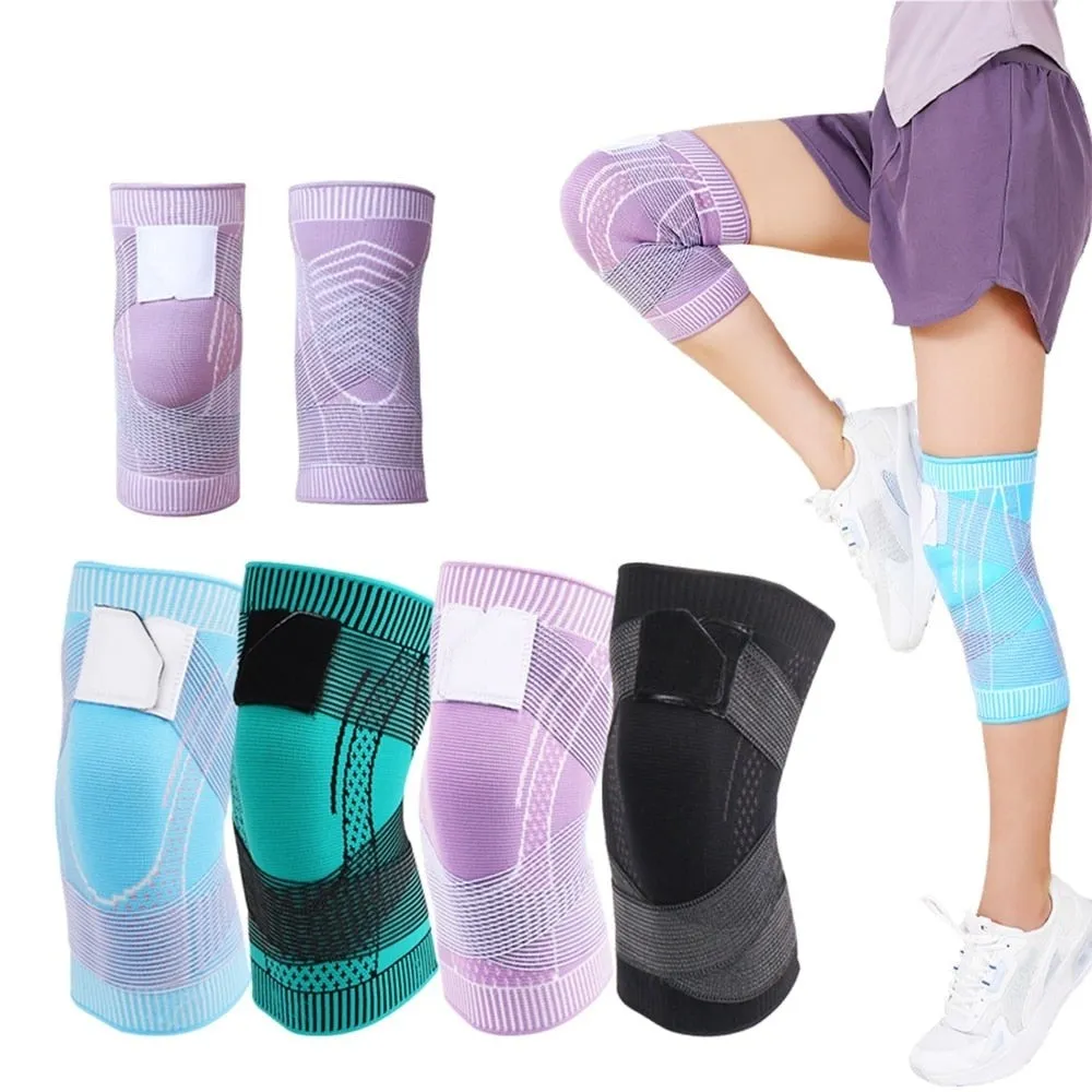 Elastic Knitted Knee Compression Sleeves for Basketball Volleyball