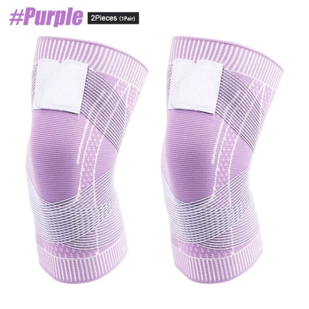 Elastic Knitted Knee Compression Sleeves for Basketball Volleyball