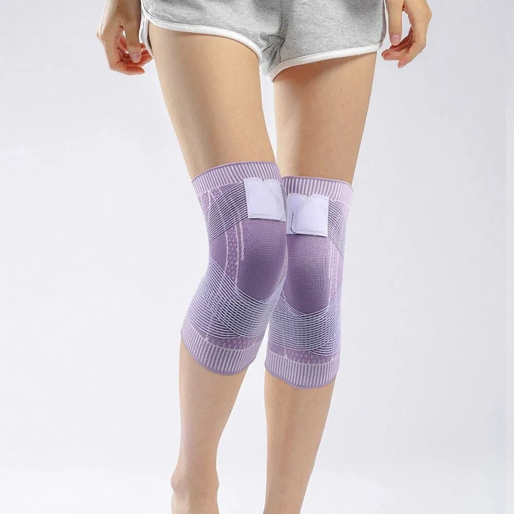 Elastic Knitted Knee Compression Sleeves for Basketball Volleyball