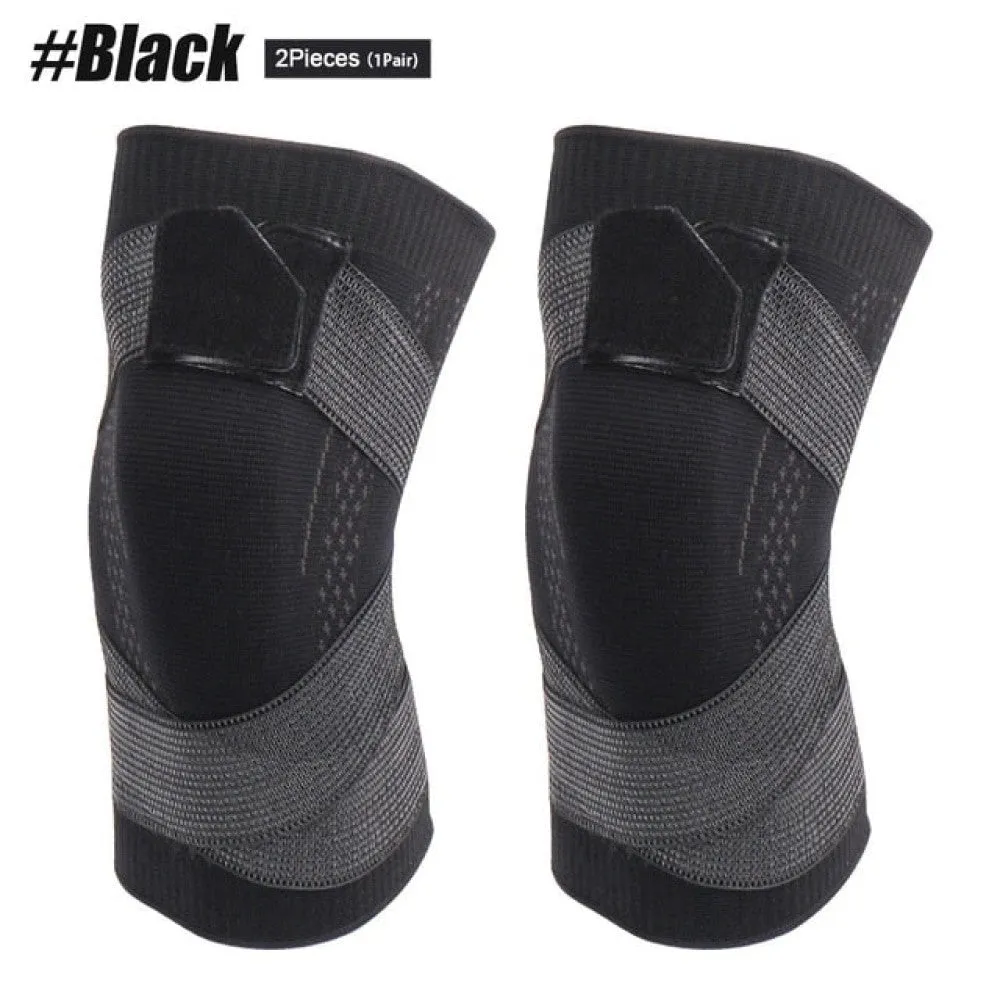Elastic Knitted Knee Compression Sleeves for Basketball Volleyball