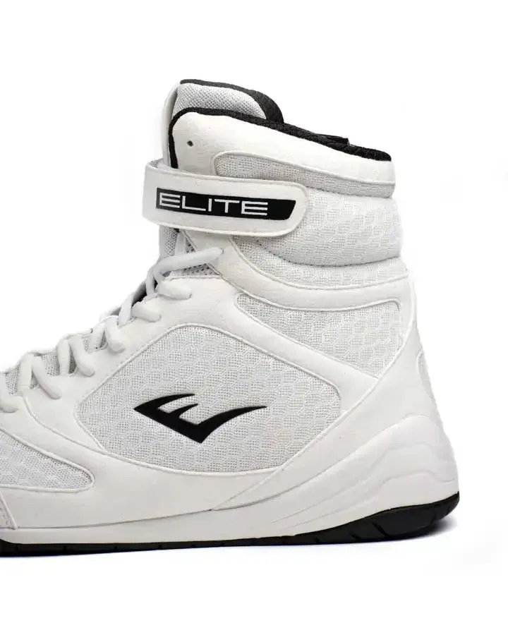 EVERLAST ELITE2 HI-TOP BOXING BOOT - WHITE/BLACK