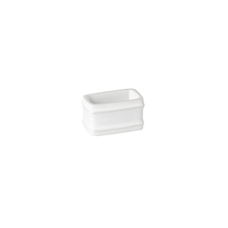 Friso White Ceramic Napkin Rings