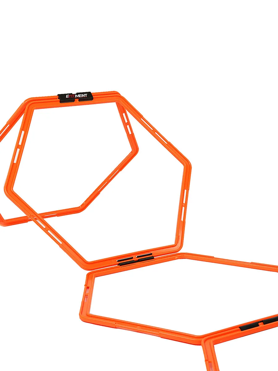 Hexagonal Rings - 6 Rings Pack - Red