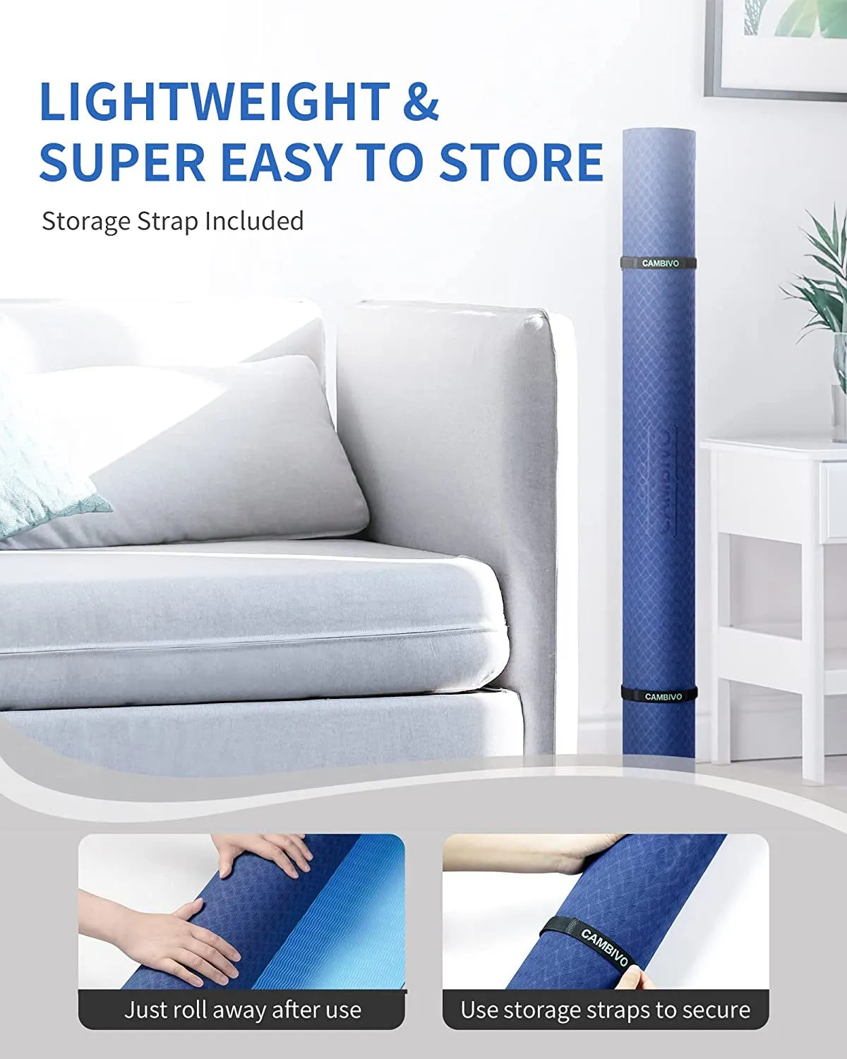 Large Yoga Mat (6'X 4'), Extra Wide Yoga Mat