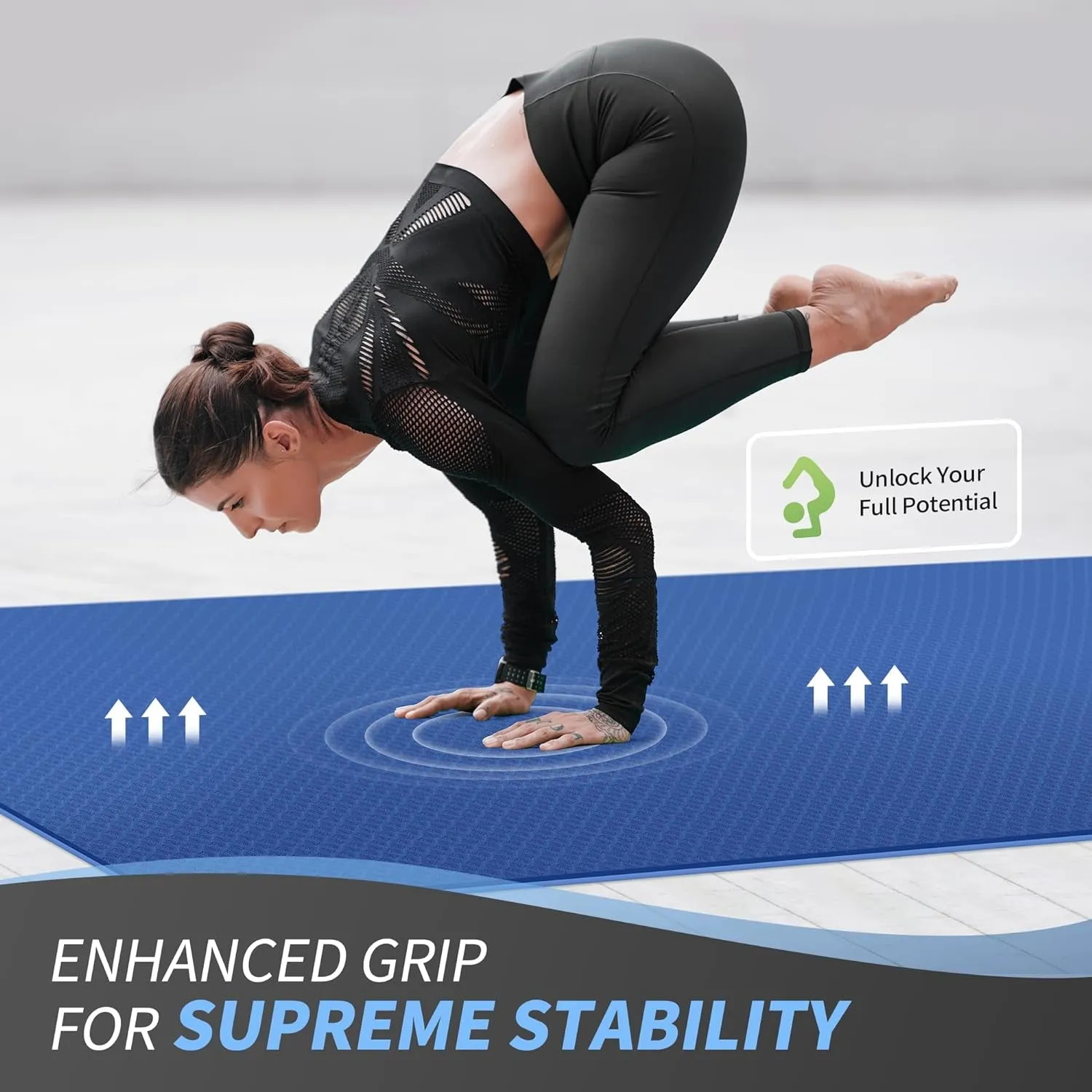 Large Yoga Mat (6'X 4'), Extra Wide Yoga Mat
