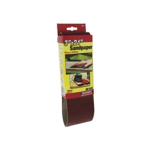 Milescraft | SandDevil 3.0 Sanding Belts 75X533mm 3Pc - Various Grits