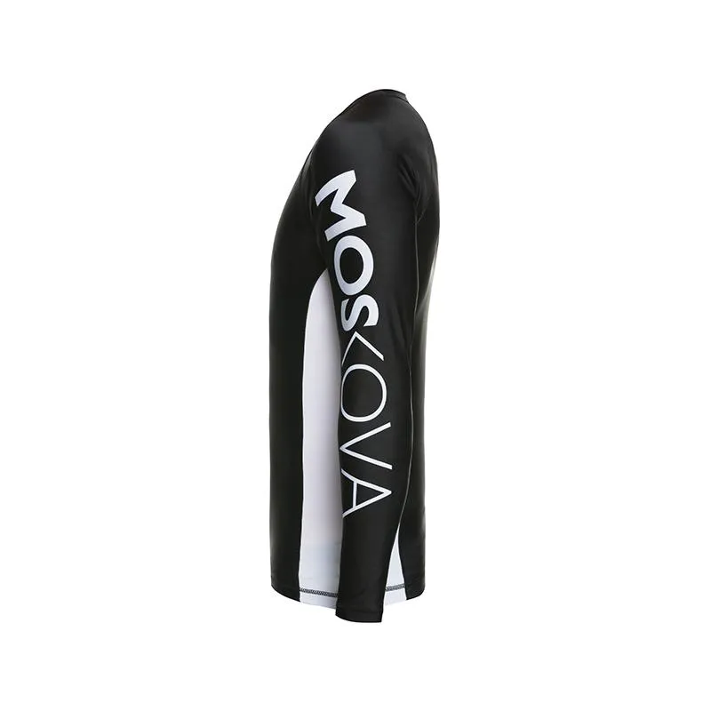 MOSKOVA TRAINING  RASHGUARD  BLACK/WHITE - LONG SLEEVES