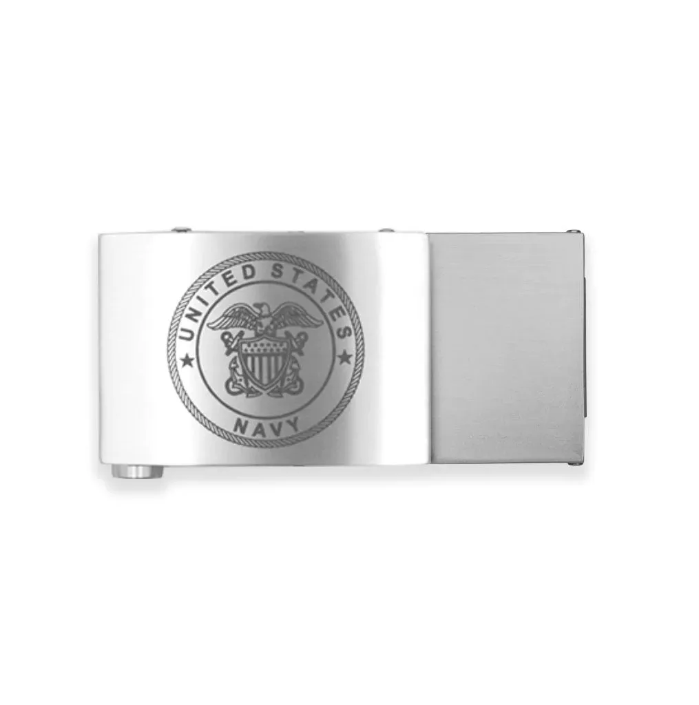 NAVY ENGRAVED BUCKLE | USA MADE TACTICAL GUN BELT 1.5"