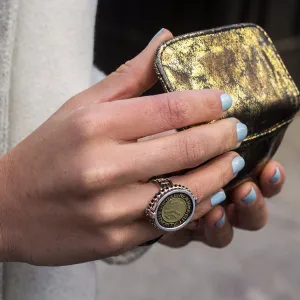 NYC MTA Token Sterling Silver Keepsake Ring