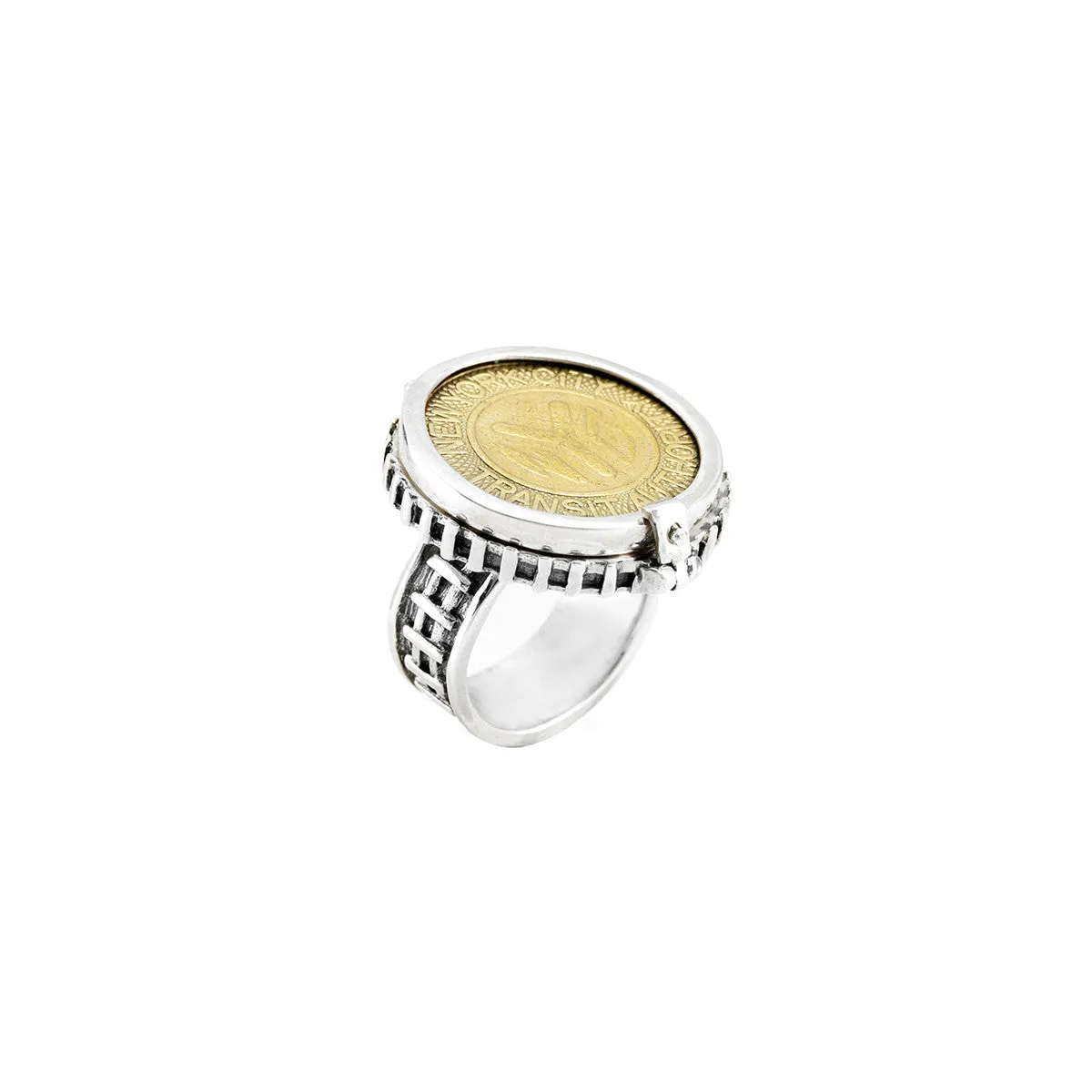 NYC MTA Token Sterling Silver Keepsake Ring
