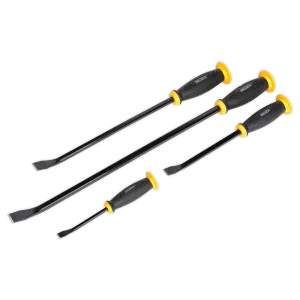 Pry Bar Set with Hammer Cap 4pc