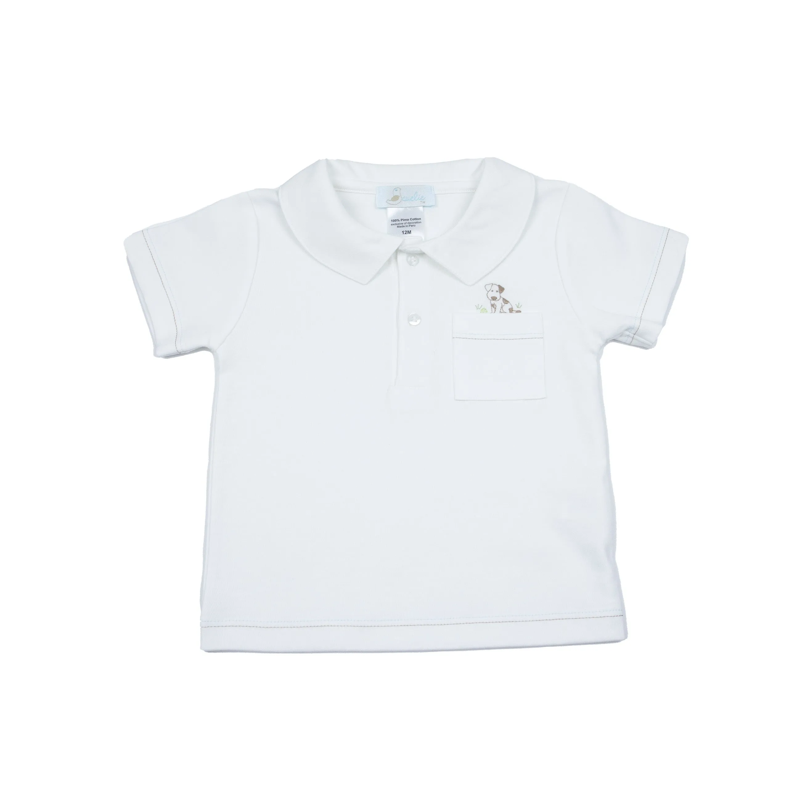 Puppy Short Play Set, Infant Sizes, White and Lt.Blue