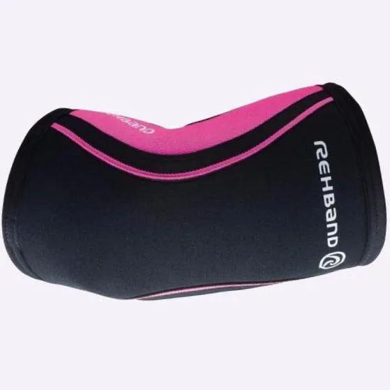 Rehband RX Elbow Sleeve - 5mm - Black/Pink - SINGLE