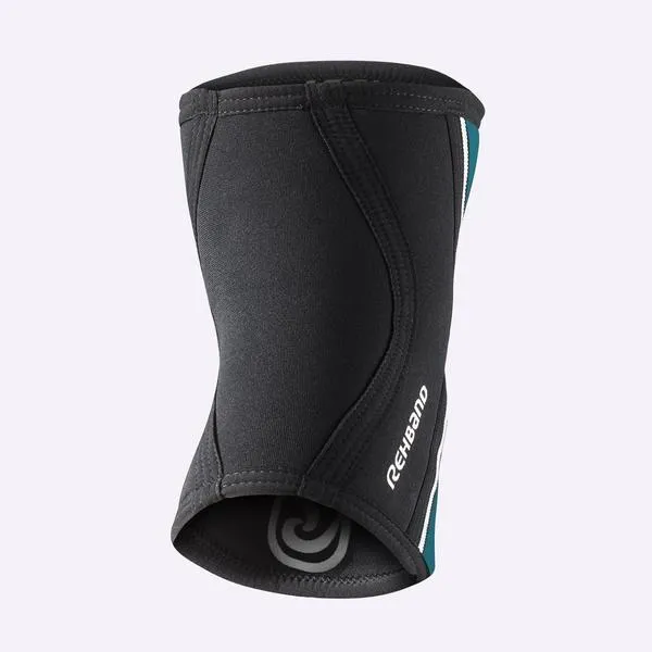 Rehband - RX Elbow Sleeve - 5mm - Teal/Black - PAIR