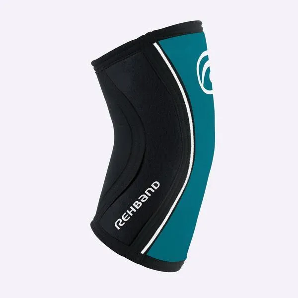 Rehband - RX Elbow Sleeve - 5mm - Teal/Black - PAIR