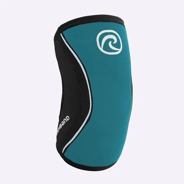 Rehband - RX Elbow Sleeve - 5mm - Teal/Black - PAIR