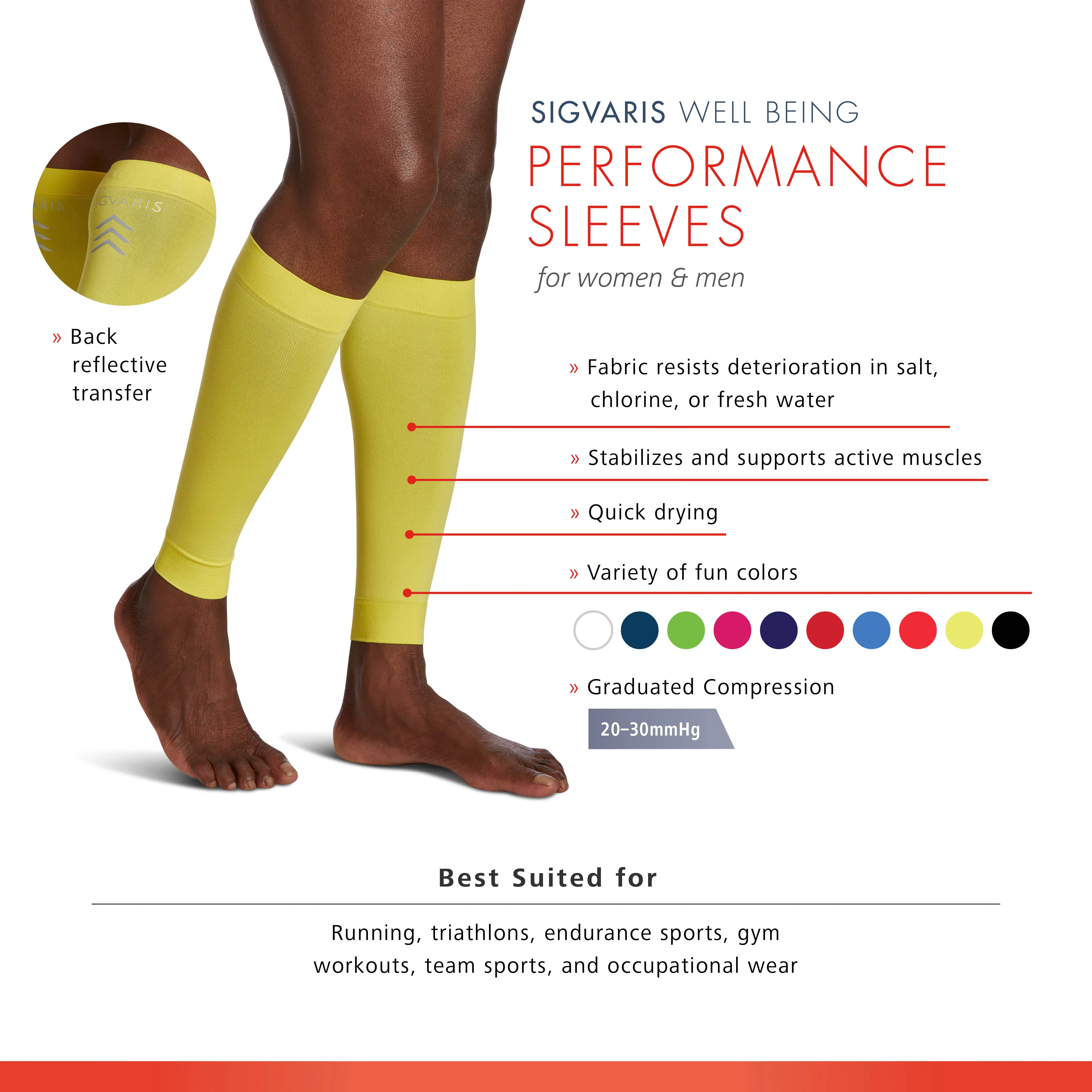 Sigvaris Athletic Performance Sleeves 20-30 mmHg