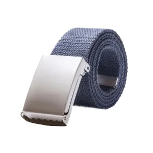 Webbing Belt with Metal Buckle