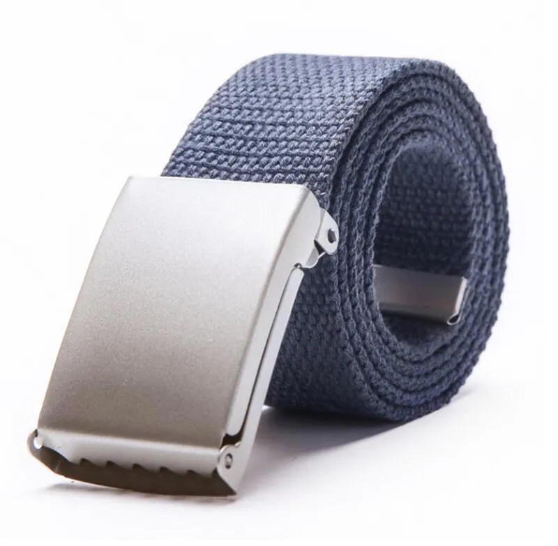 Webbing Belt with Metal Buckle