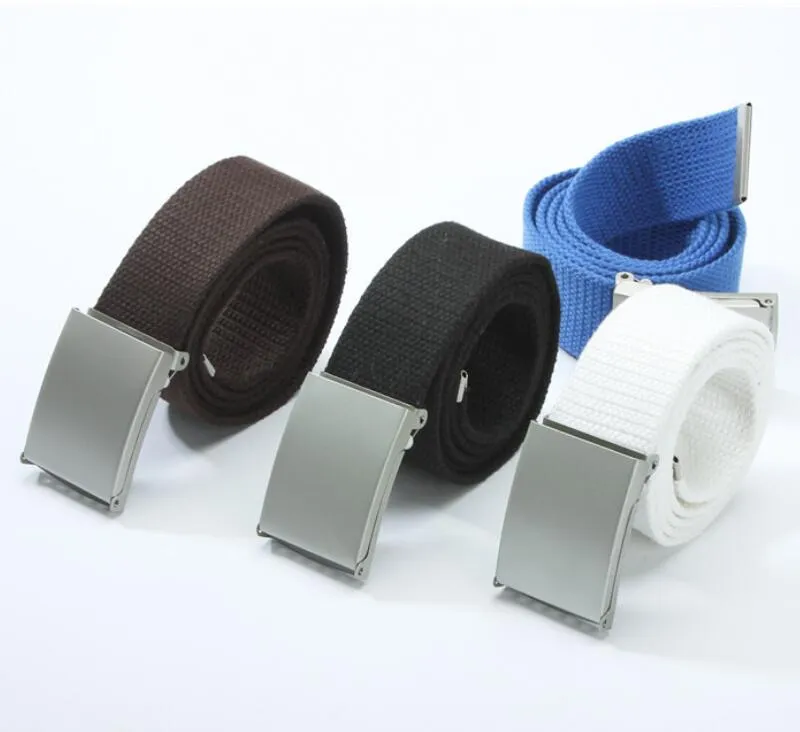 Webbing Belt with Metal Buckle
