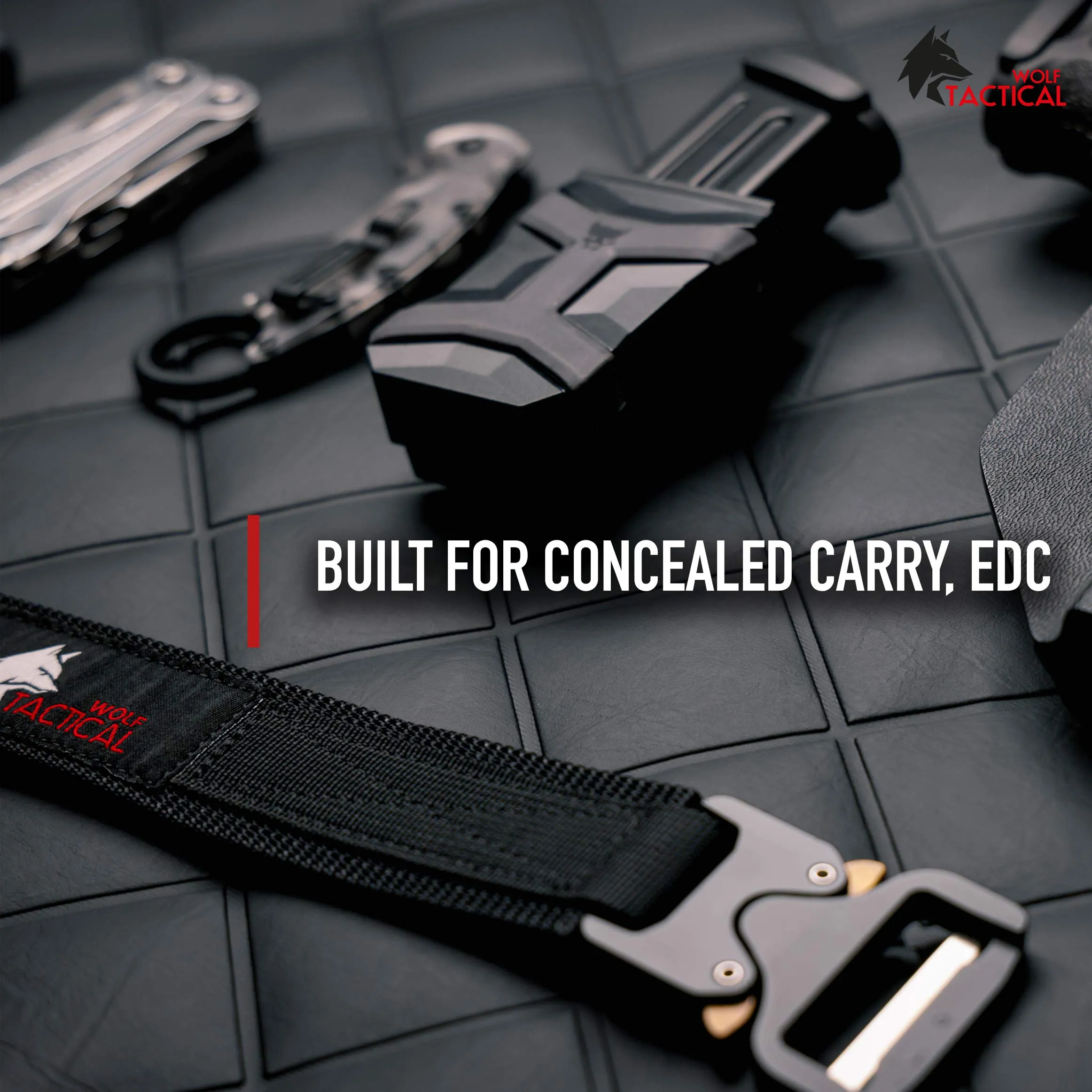 WOLF TACTICAL Heavy Quick Release EDC Belt 1.5 Inch CCW Gun Belt