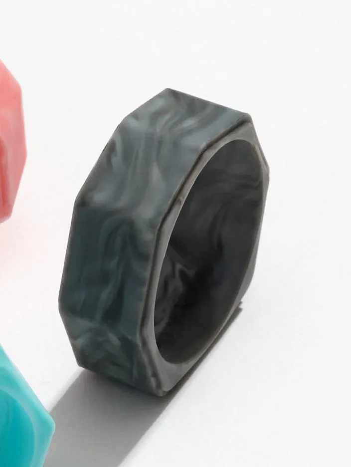 Women’s Natural Stone Lake Silicone Ring