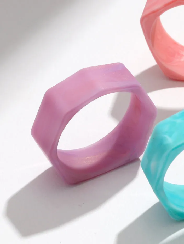 Women’s Natural Stone Lake Silicone Ring